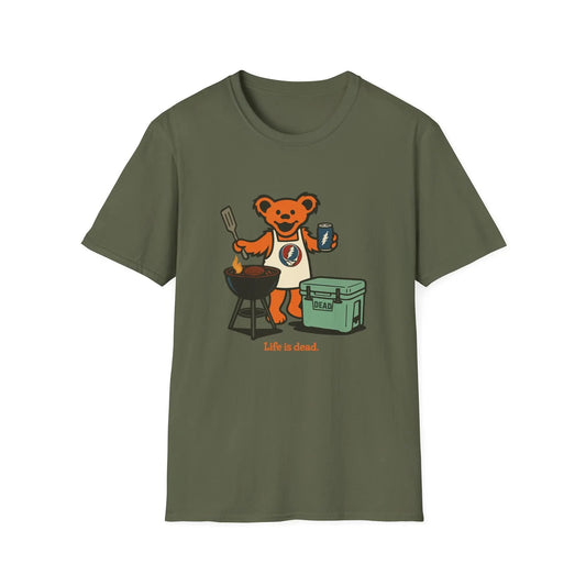 Grillin' Bear - Life is Dead T-Shirt
