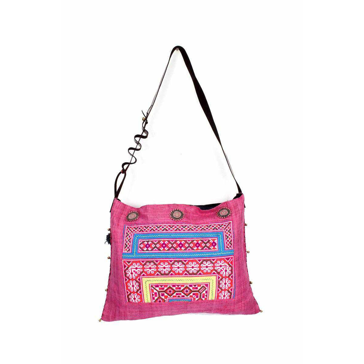 Vintage Baby Carrier Tote with Adjustable Strap - Thailand