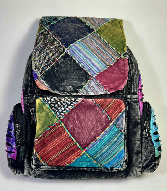 Soho Turquoise Patchwork Backpack - Smokin Resin Company