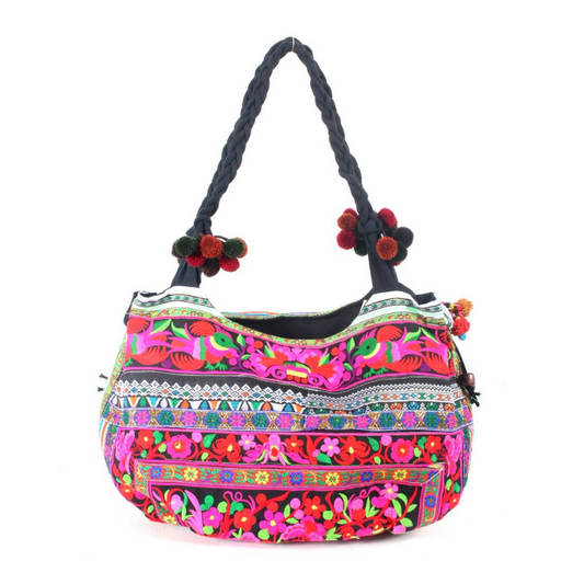 Handmade Embroidered Birds Shoulder Bag – Fair Trade Thailand