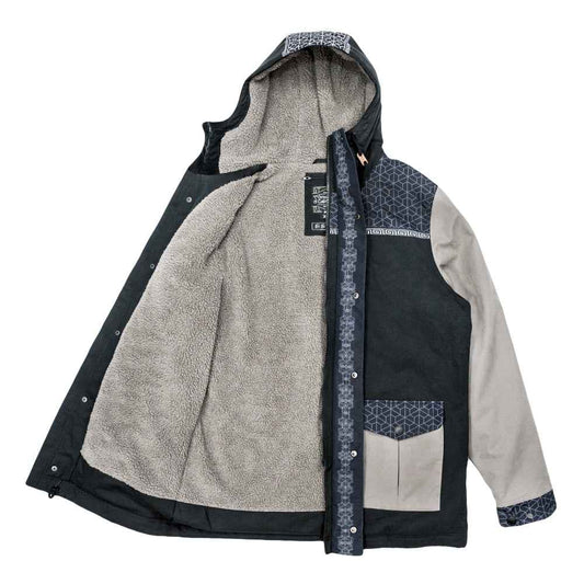 Isomatrix Black Sherpa Parka Jacket