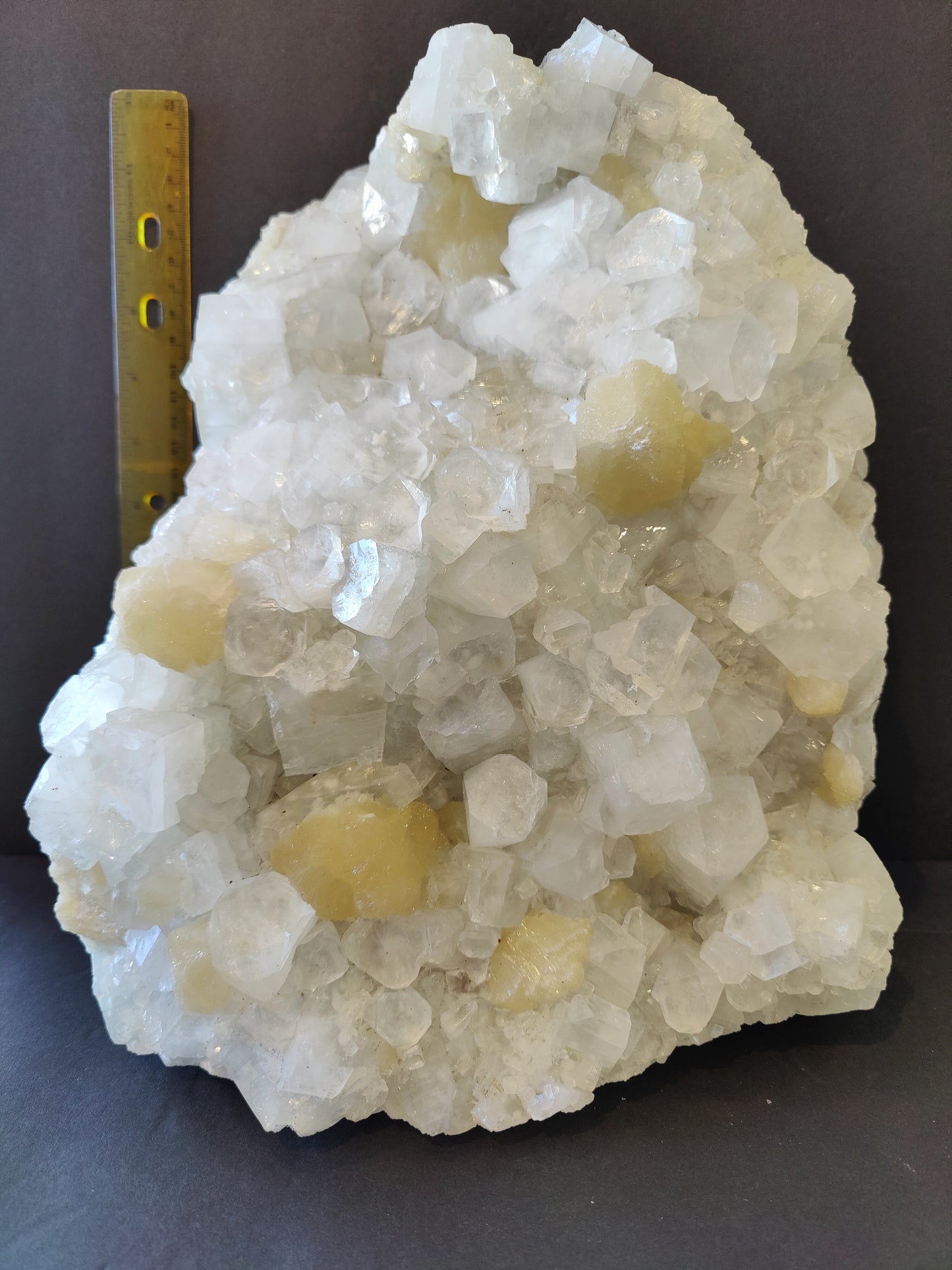 Clear Apophyllite with Stilbite Cabinet Specimen 10.8Kg