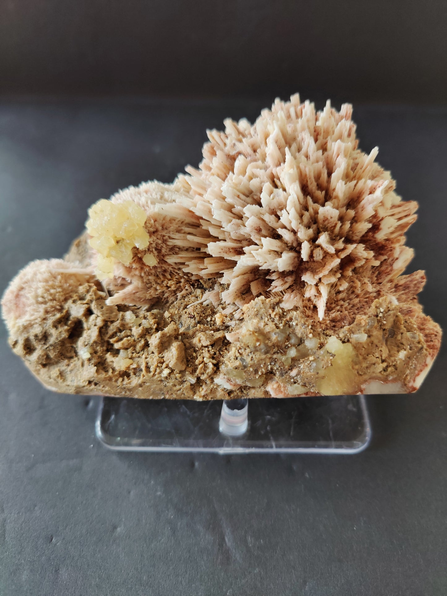 Red Mordenite with Stilbite Specimen 796g