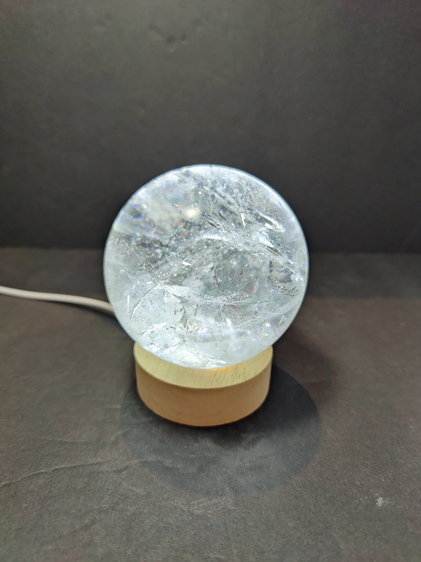 Clear Quartz Polished Sphere Sculpture (Extra Quality)
