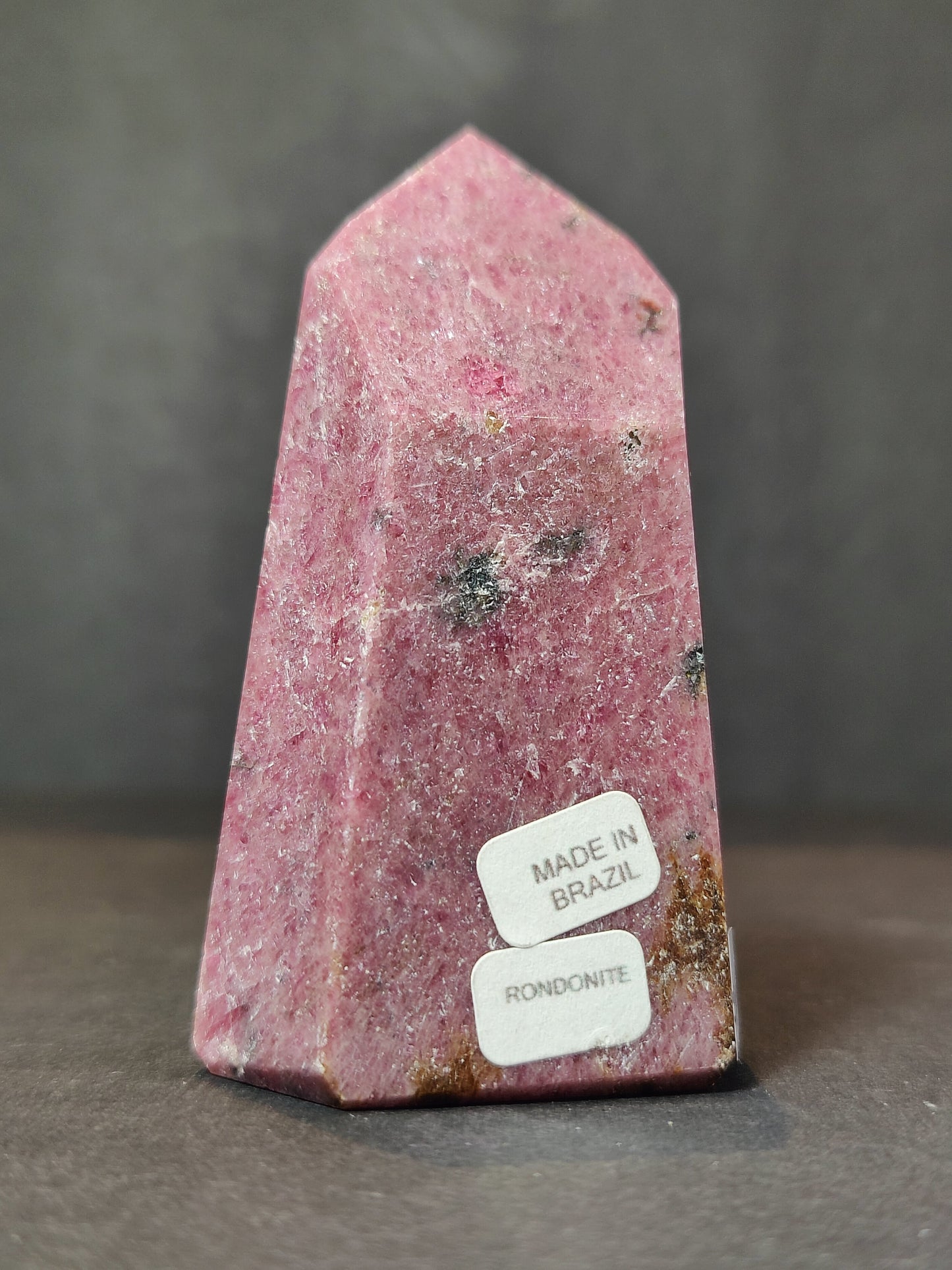 Rhodochrosite Polished Obelisk Tower Sculpture