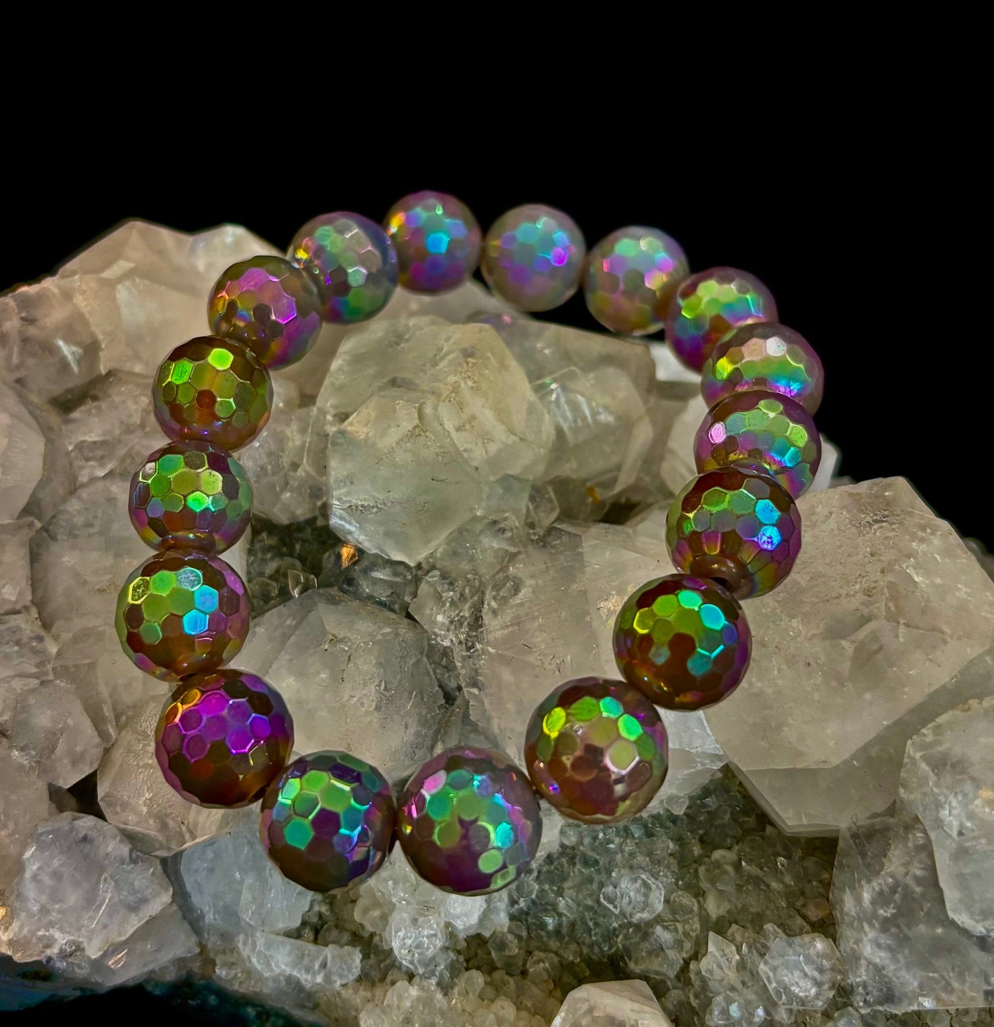 Wicked Glam Mystic Gray Agate Bracelet