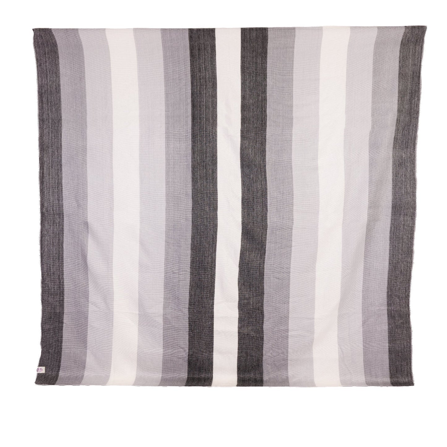 Alpaca Throw Blanket Handwoven From Ecuador - Black Grays & White - Nawi Collection