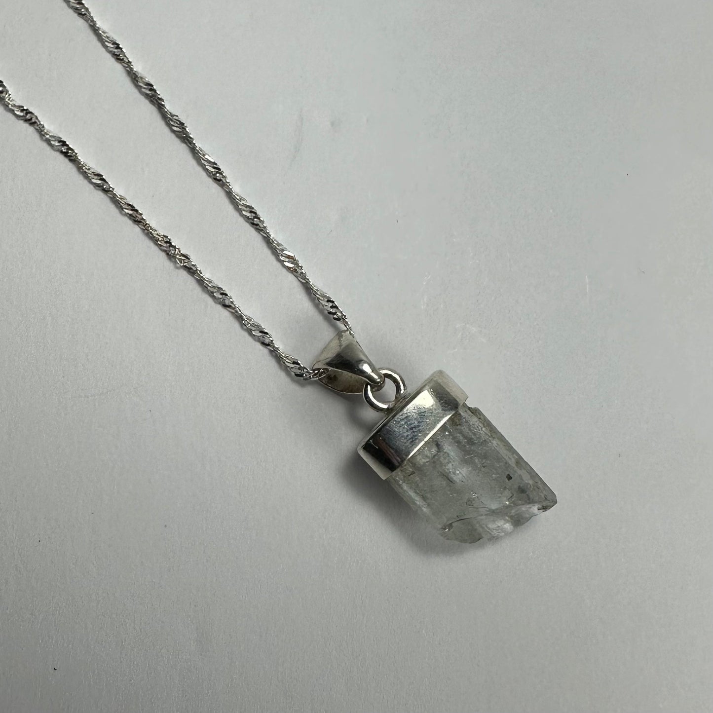 Natural Aquamarine Beryl Pendant