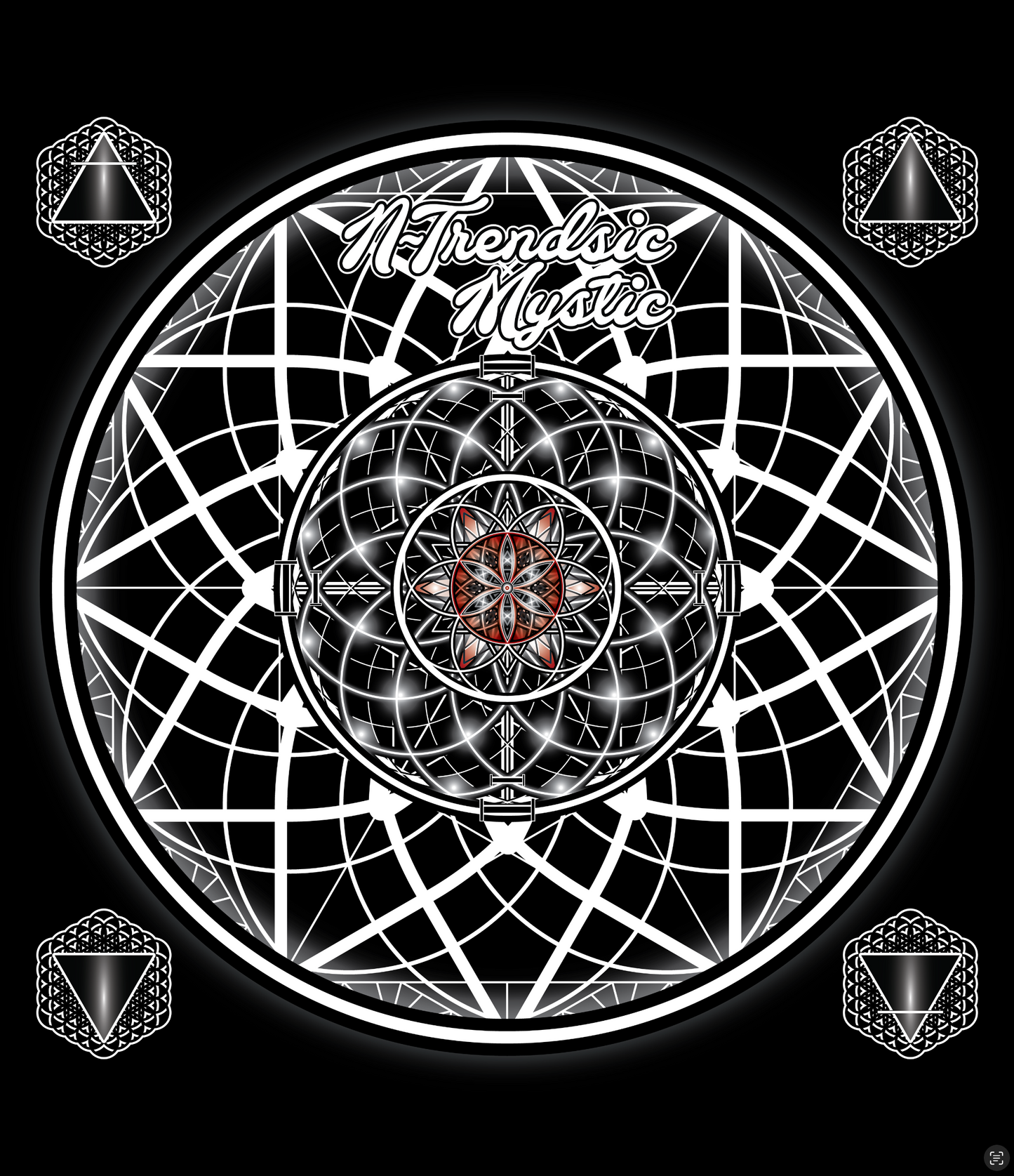 Sacred Geometry Unisex Zip Hoodie | Mystic One Design