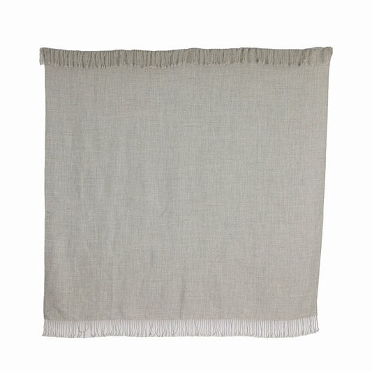 Handloomed 100% Undyed Alpaca Graphite Baby Alpaca Throw Blanket From Peru - Wasi Collection