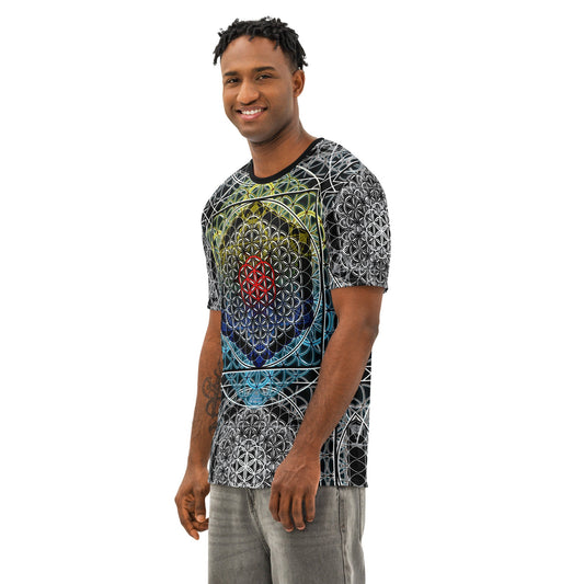 Resonant Architect | Geometry Tee | Men’s Cotton Crew Neck AOP T-shirt