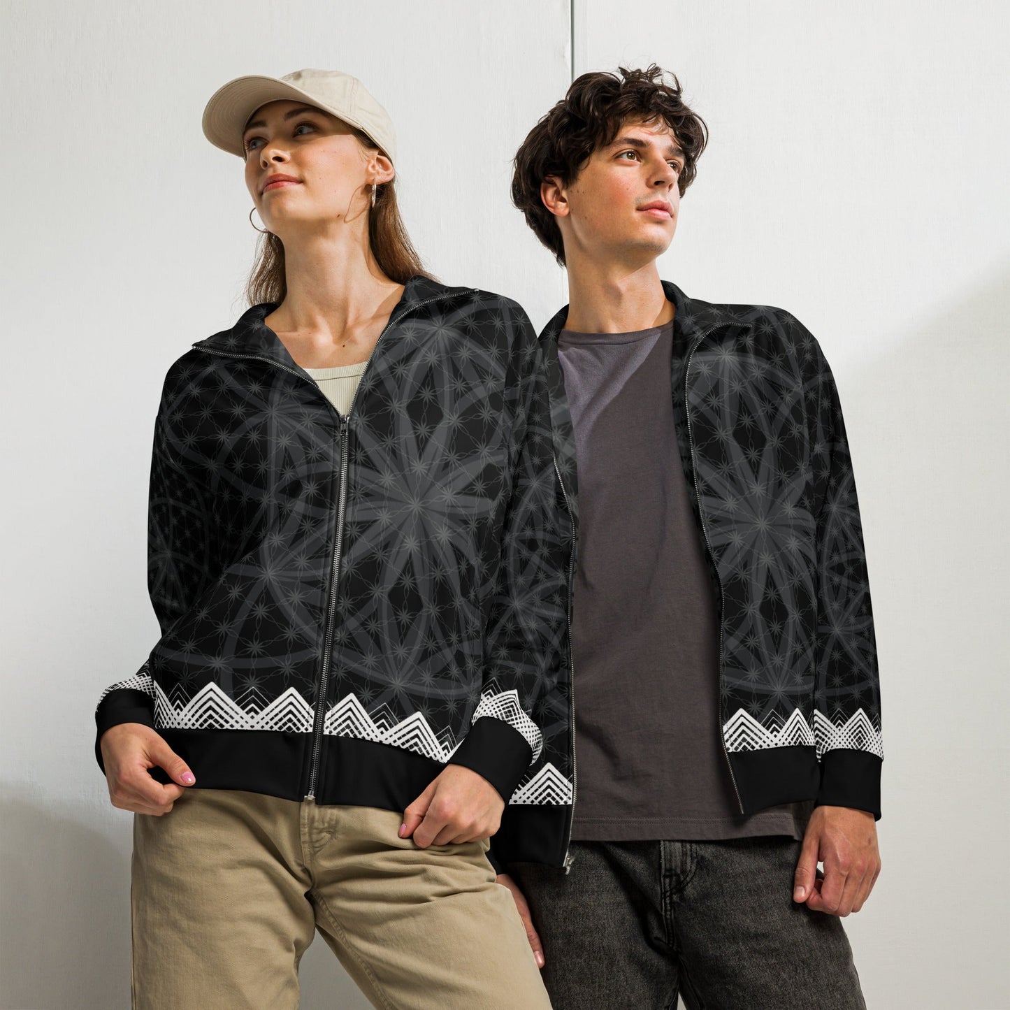Prima Mystica — Unisex Track Jacket (Sacred Geometry Edition)