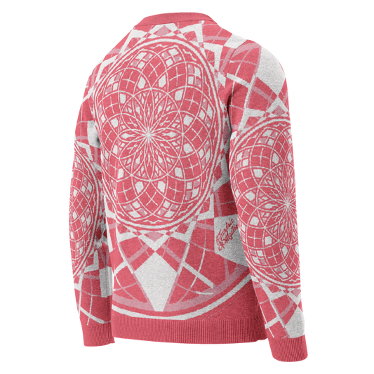 Mystic Metamorphic Redrose — Knitted Crew Neck Sweater