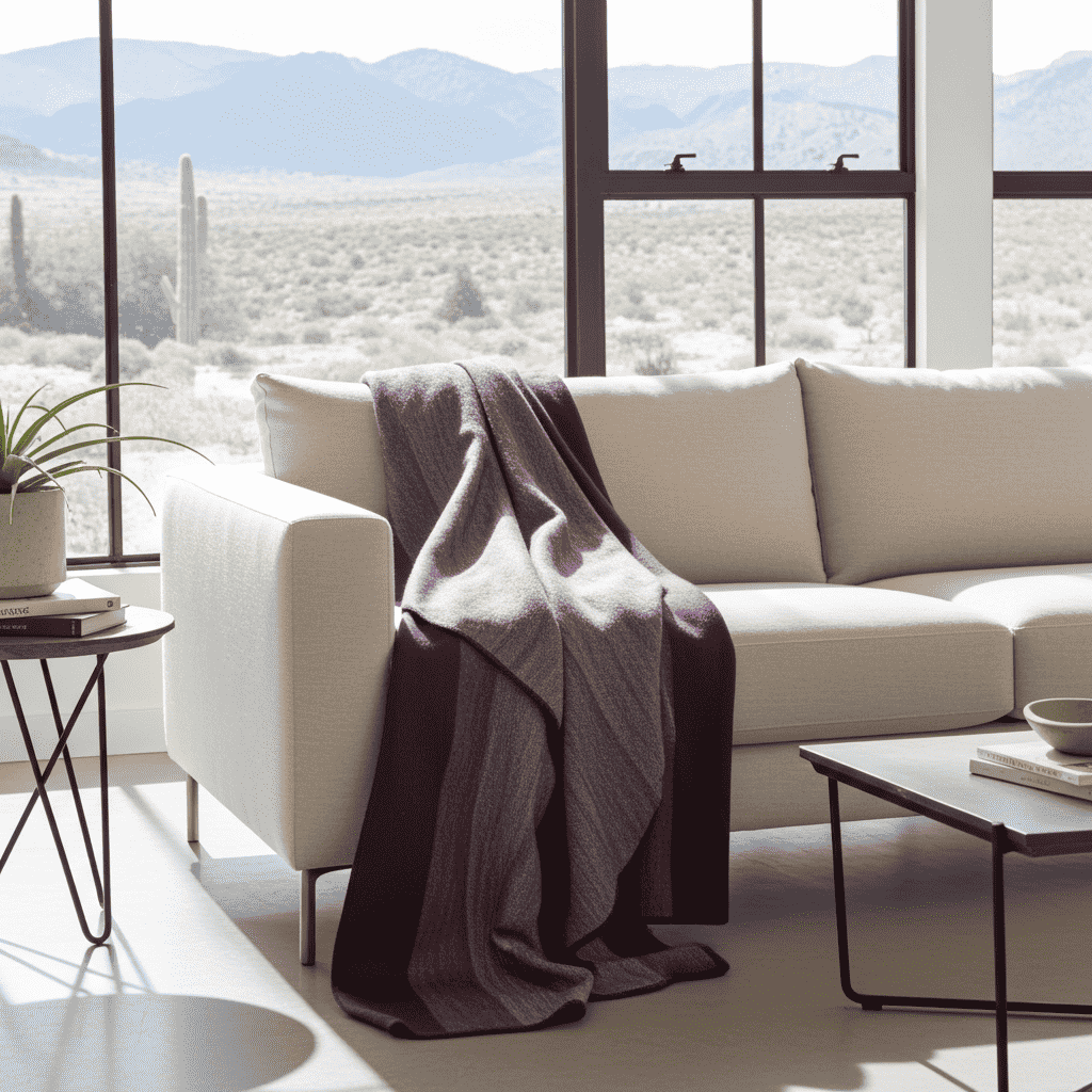 Alpaca Throw Blanket Handwoven From Ecuador - Deep Purples - Nawi Collection