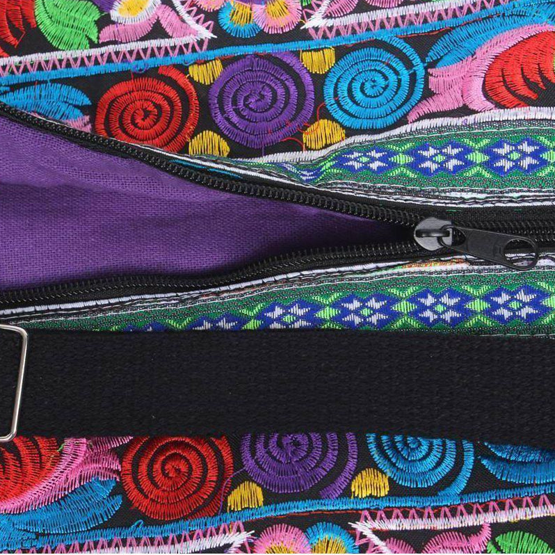 Happy Birds Embroidered Hmong Yoga Bag - Thailand