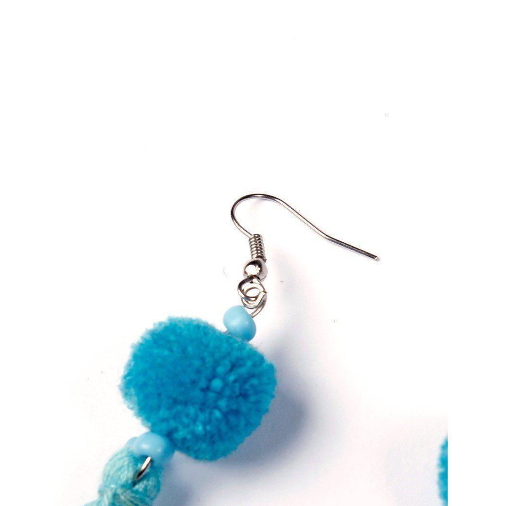 Hmong PomPom Tassel Earrings - Thailand