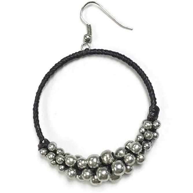 Mountain Brass Bead Earrings - Thailand