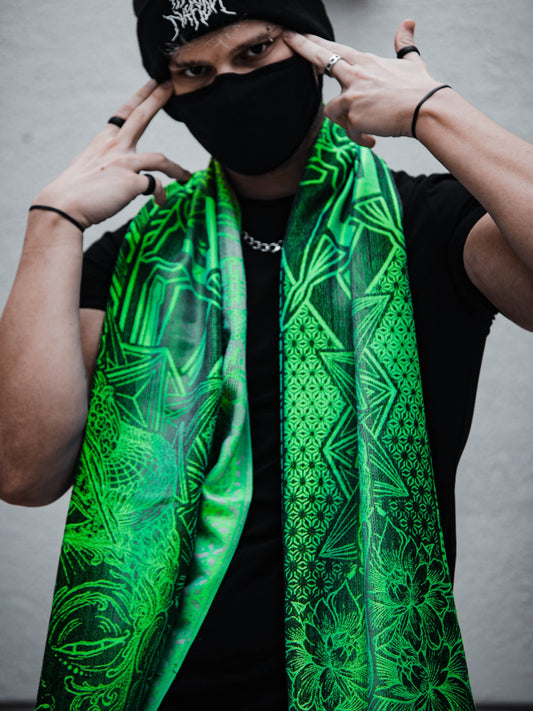WOUNDS TO WISDOM ✦ UV Gradient Festival Shawl
