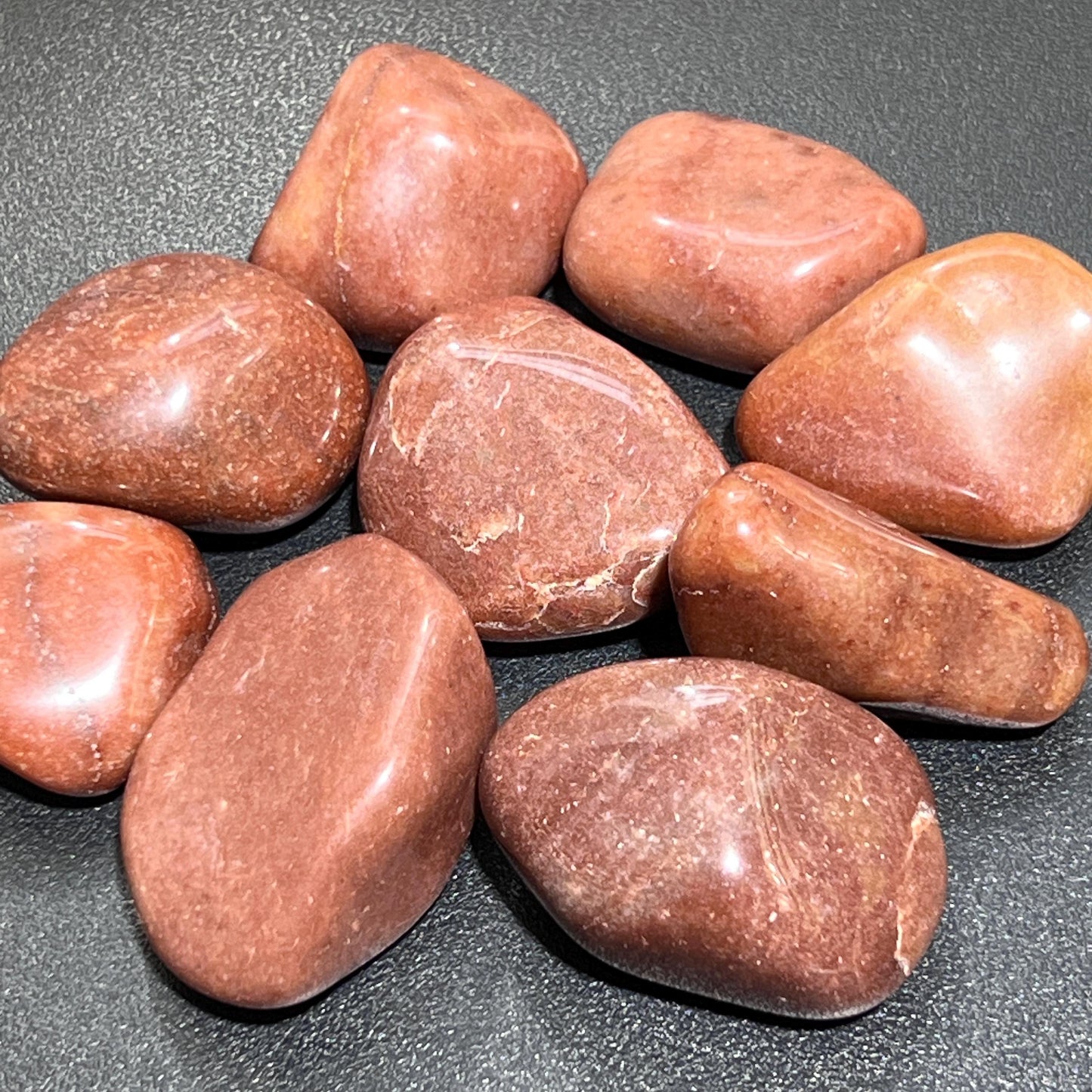 Large Red Brown Jasper Tumbled Stones (By The Piece Or Pound)