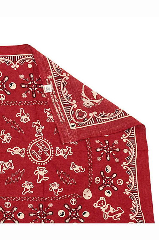 Good Ol' Grateful Dead Bandana Red 22x22
