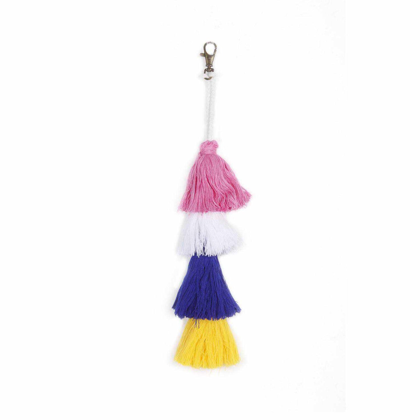 Multi-Tassel Elegant Long Bag Charm | Key Chain | Zipper Pull - Thailand