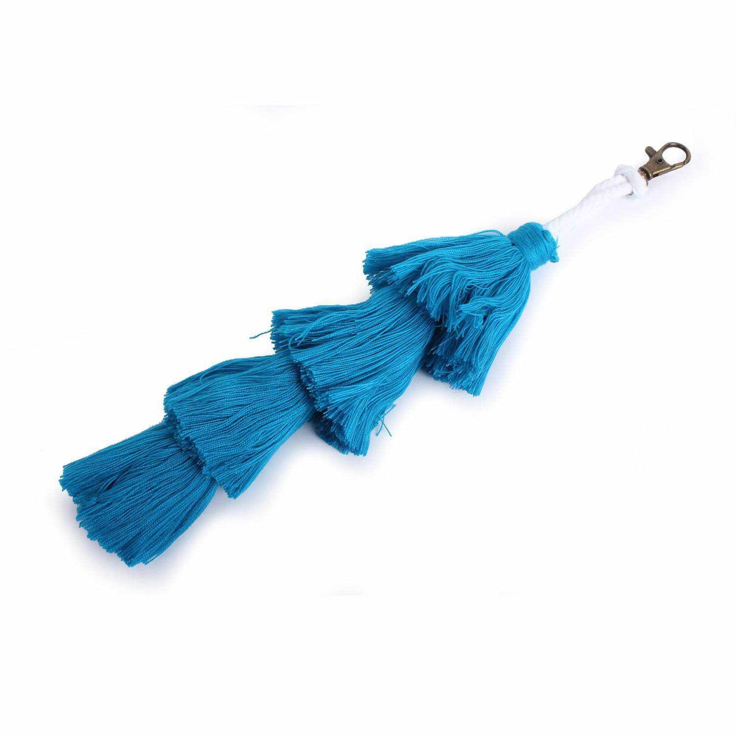 Multi-Tassel Elegant Long Bag Charm | Key Chain | Zipper Pull - Thailand