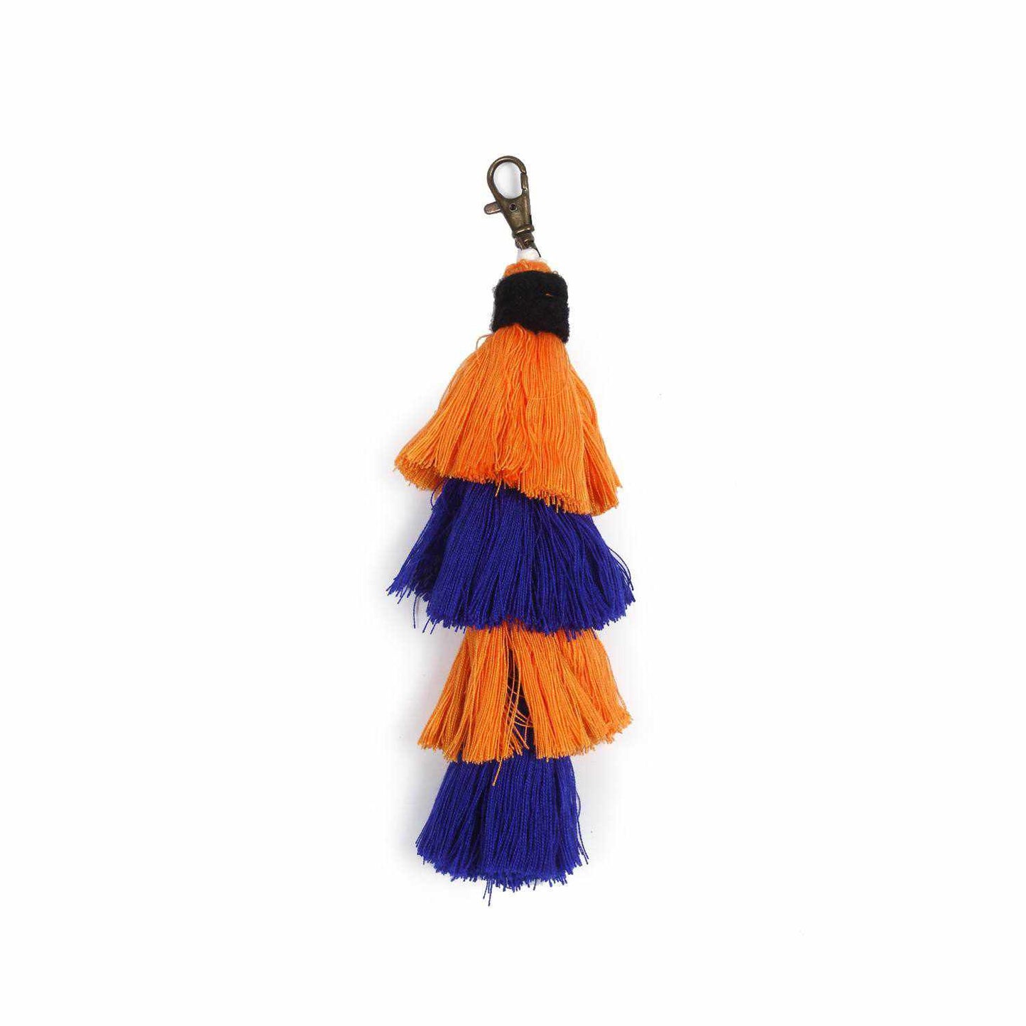 Multi-Tassel Elegant Long Bag Charm | Key Chain | Zipper Pull - Thailand