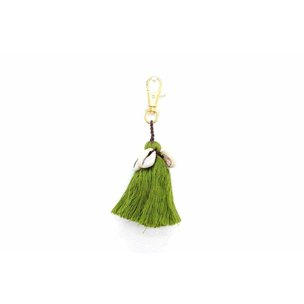Tassel With Shells Boho Bag Charm Zipper Pull - Thailand