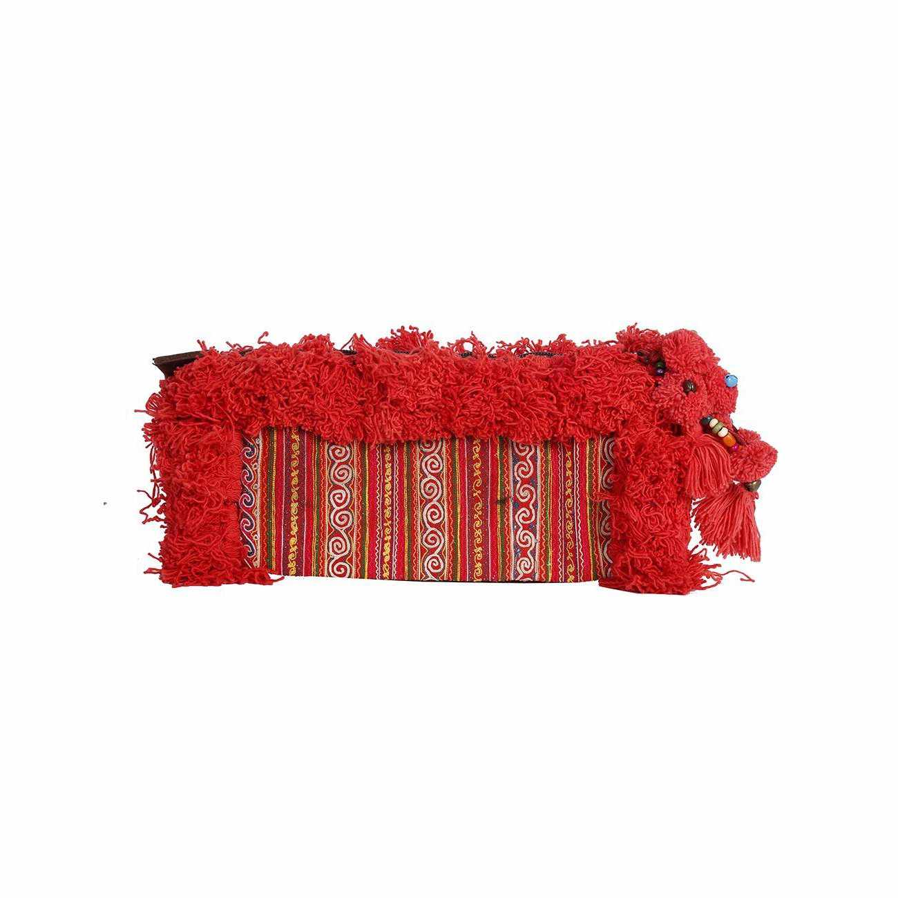 One-of-a-Kind Vintage Hmong Textile Upcycled Clutch Fair Trade Artisan Bag - Thailand