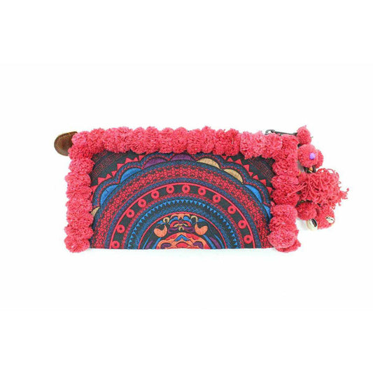 PomPom Vintage Upcycled Hmong Clutch - Thailand