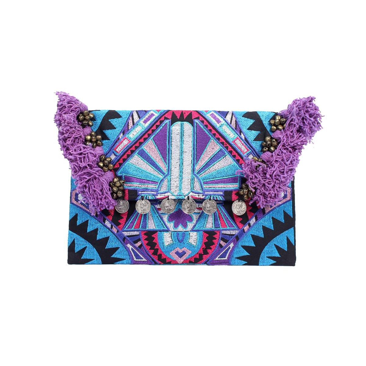 Embroidered Multi Tassel Clutch Bag iPad Case – Thailand