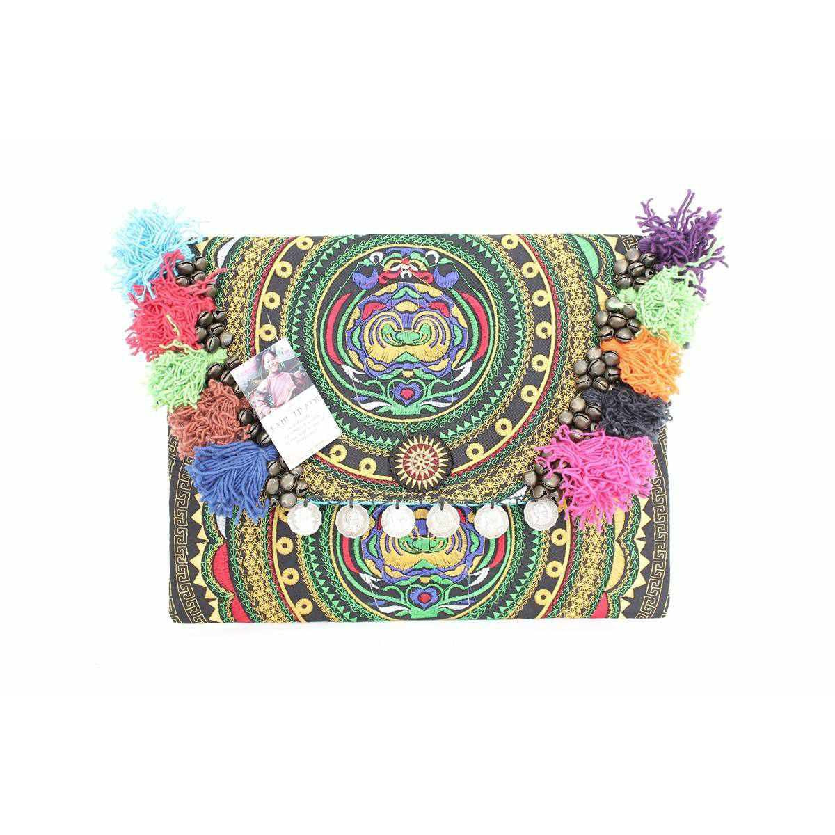 Embroidered Multi Tassel Clutch Bag iPad Case – Thailand