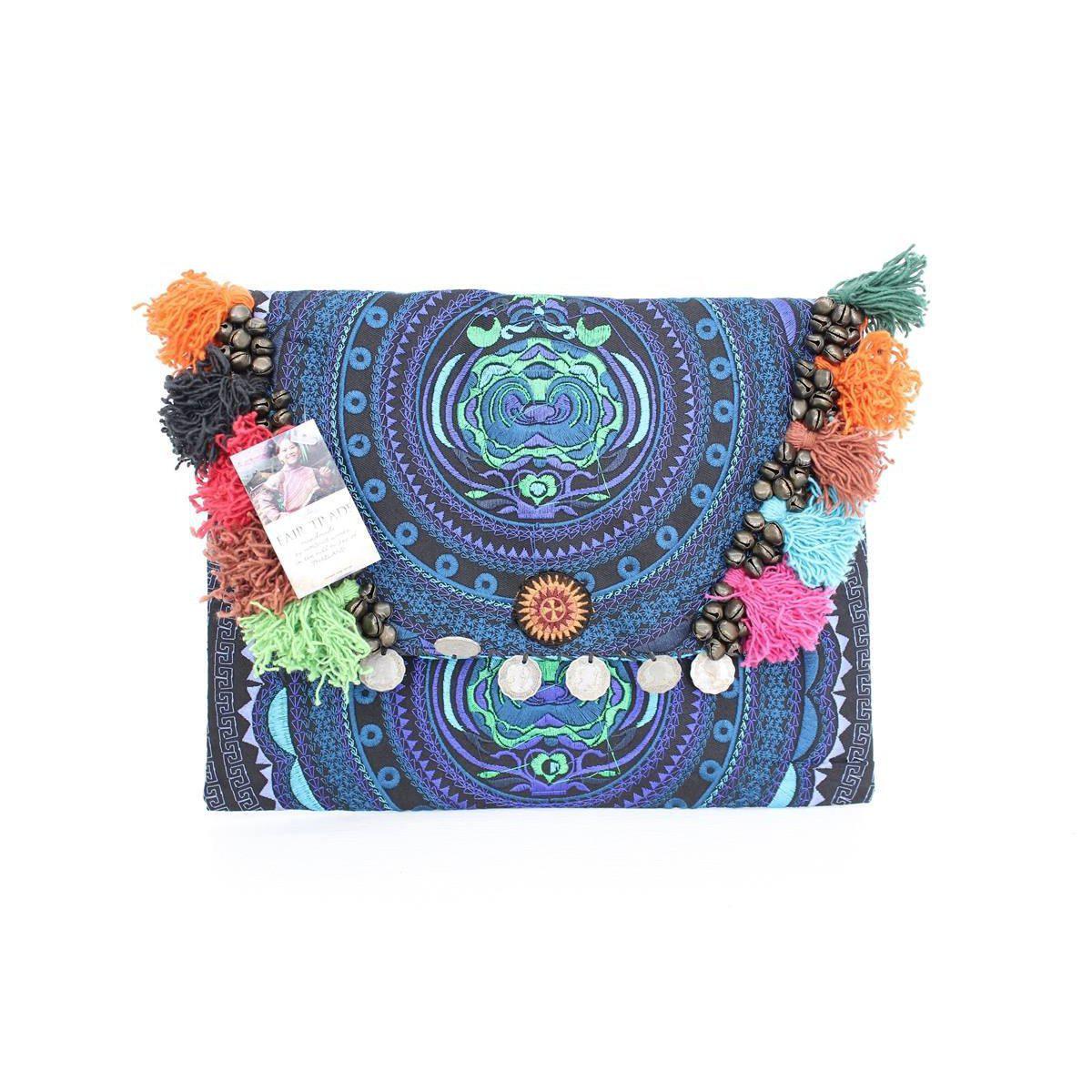Embroidered Multi Tassel Clutch Bag iPad Case – Thailand