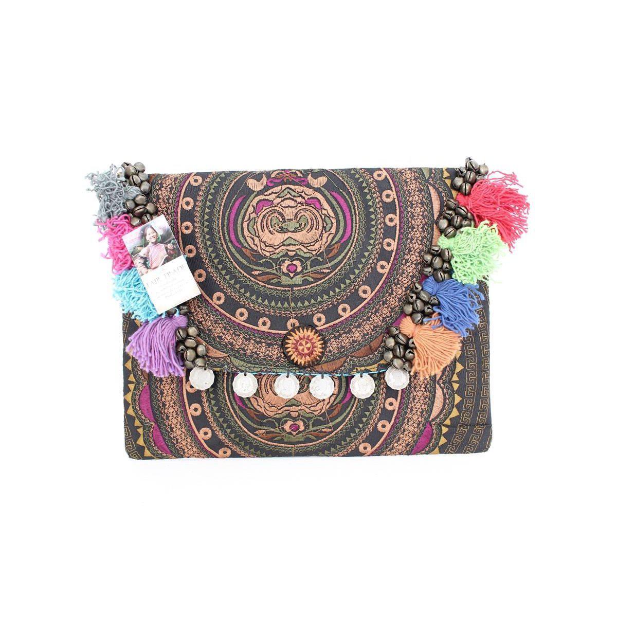 Embroidered Multi Tassel Clutch Bag iPad Case – Thailand