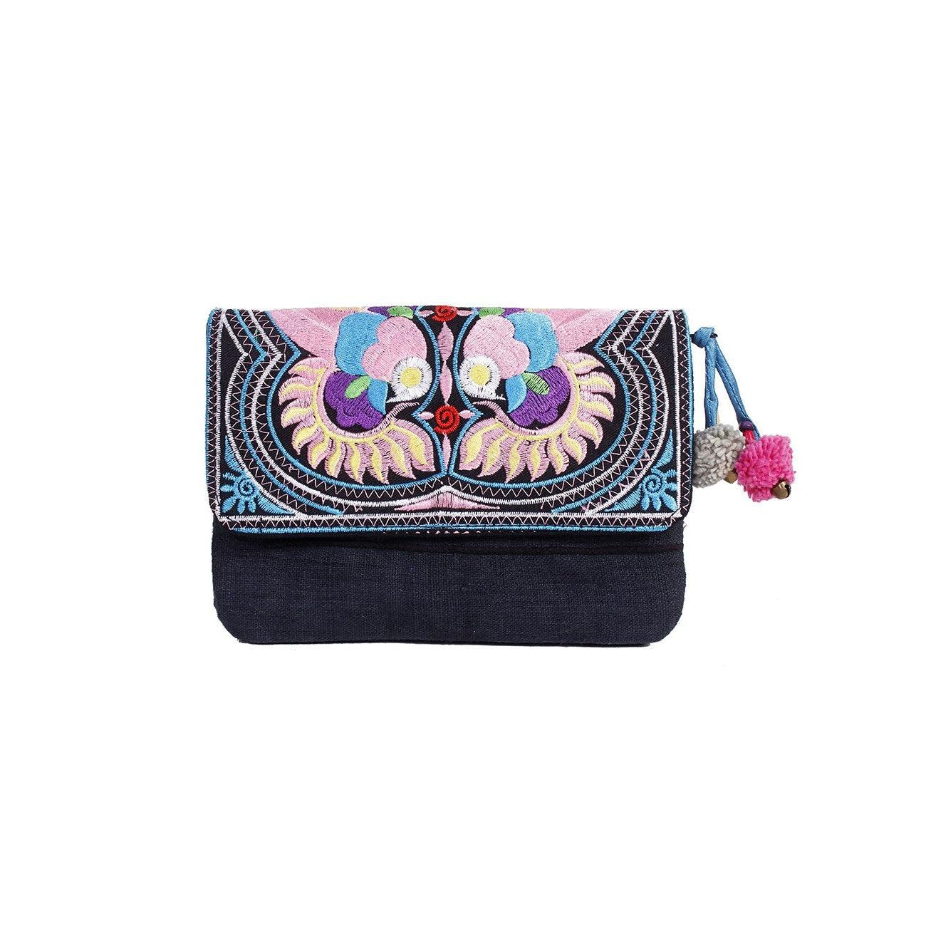 Fernanda Embroidered Convertible Crossbody | Clutch Bag - Thailand
