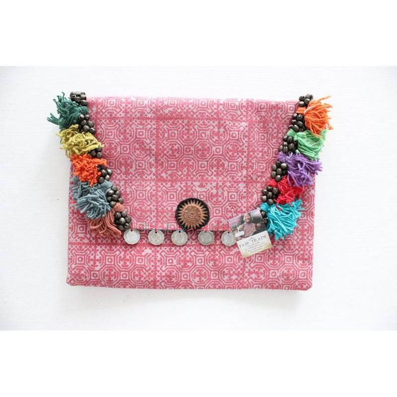Embroidered Multi Tassel Clutch Bag iPad Case – Thailand