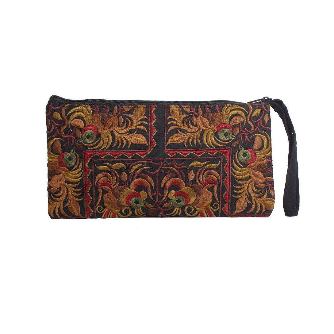 Sarita Hmong Embroidered Wristlet - Thailand