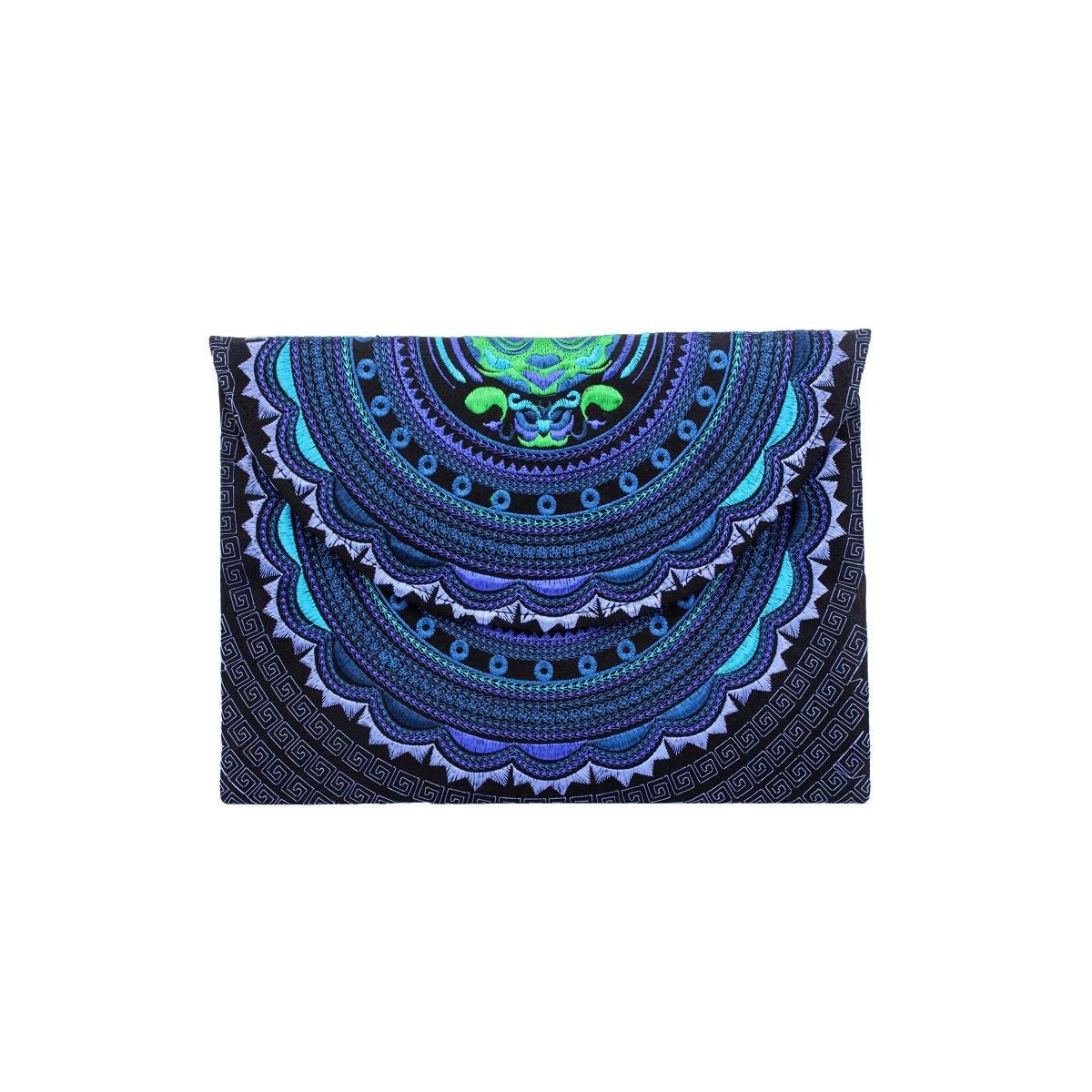 Boho Style Embroidered Clutch Bag - Thailand