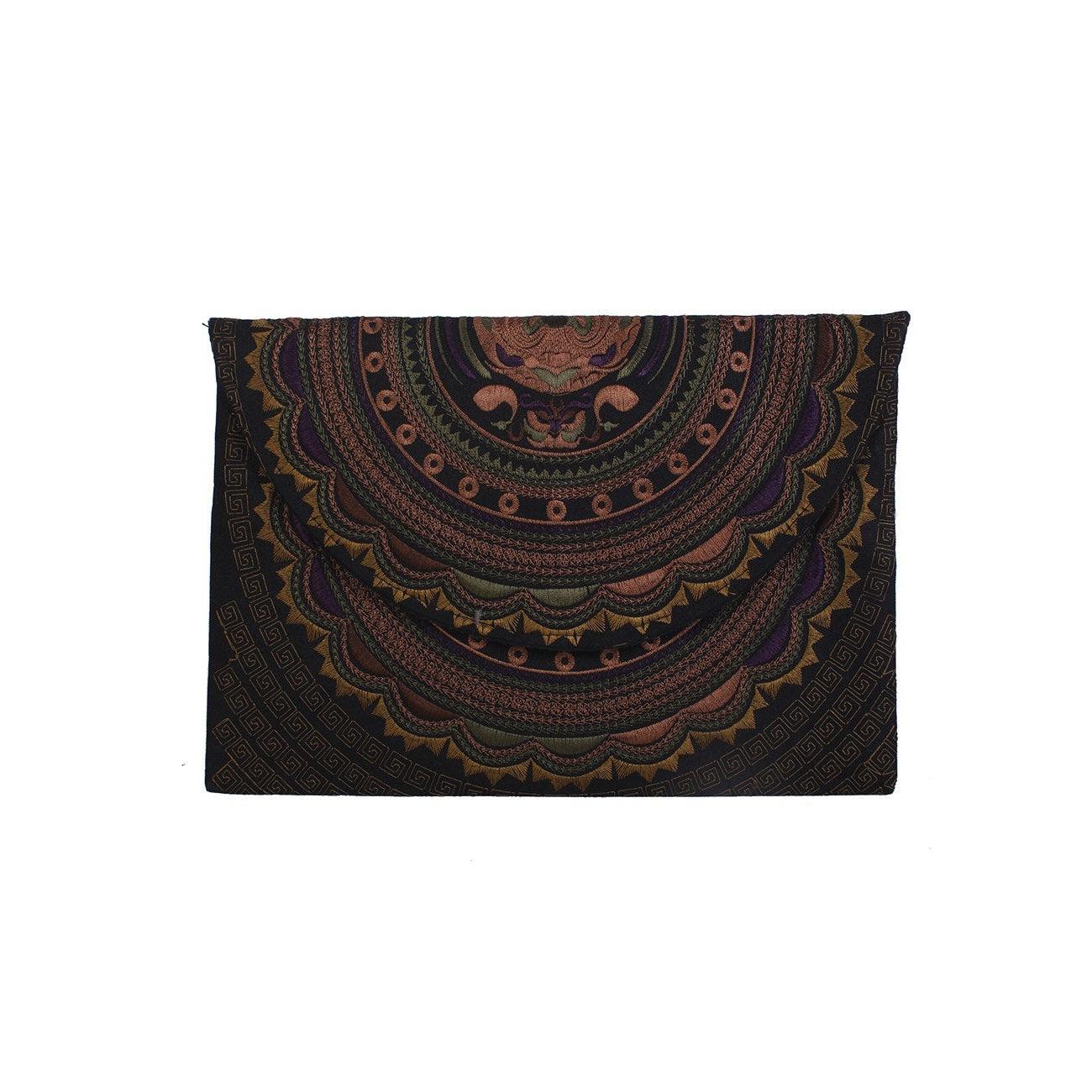 Boho Style Embroidered Clutch Bag - Thailand
