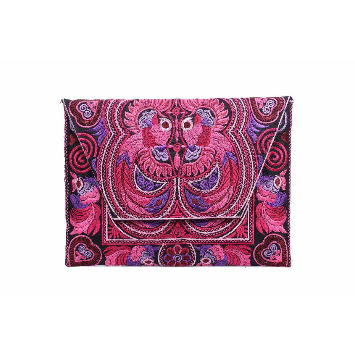 Boho Style Embroidered Clutch Bag - Thailand