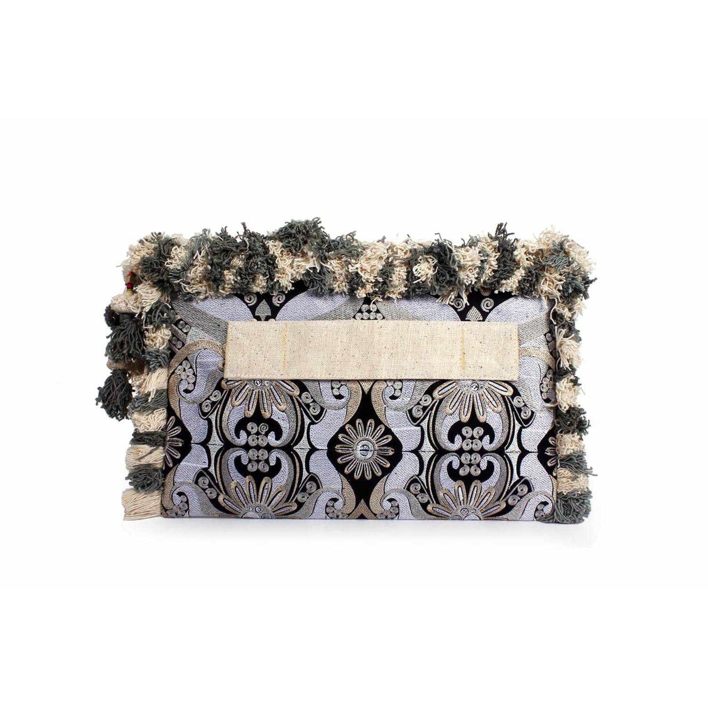 Computer Case | Oversize Pom Pom Clutch - Thailand