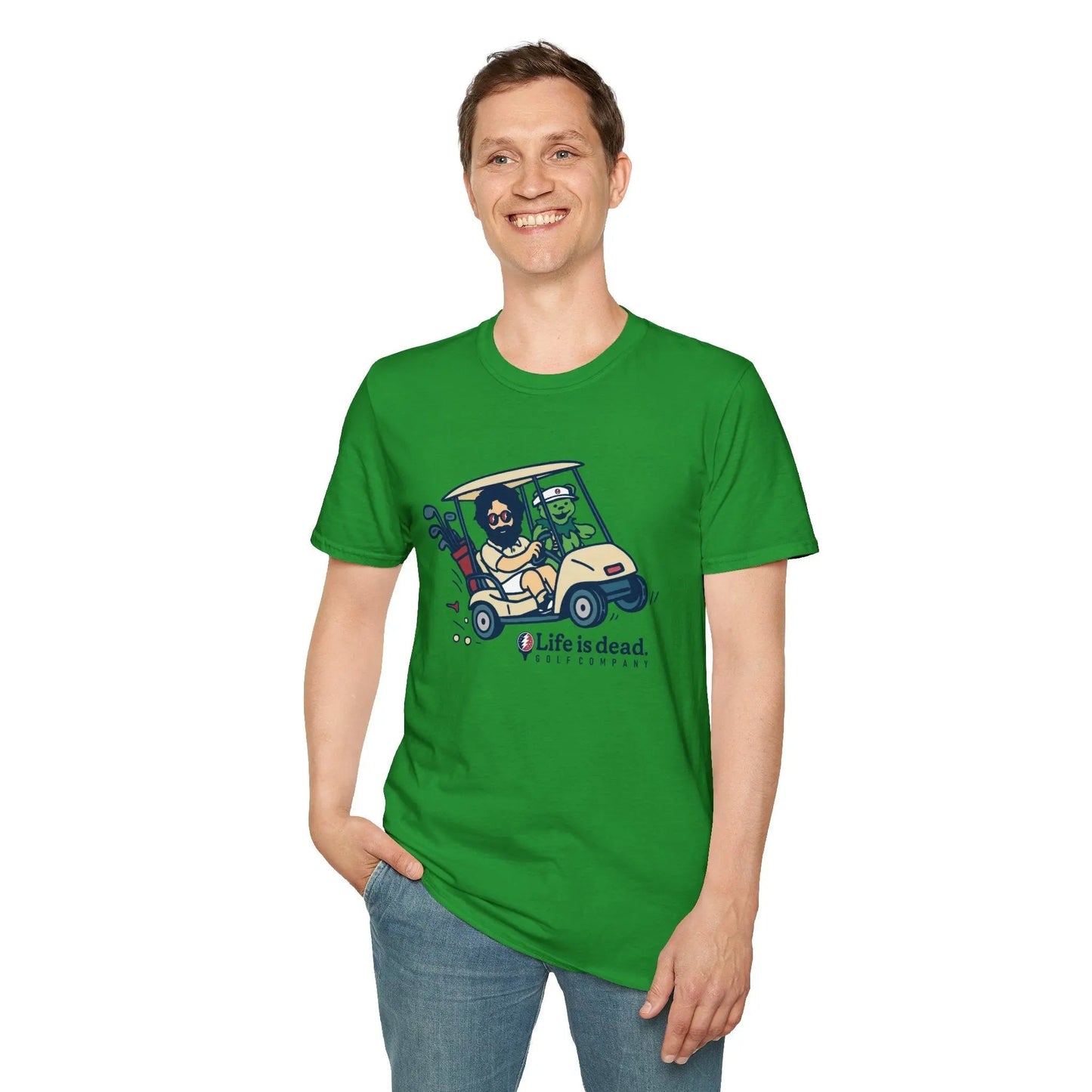 Joy Ridin' Jerry and The Bear - Life is DeadGolf Company T-Shirt