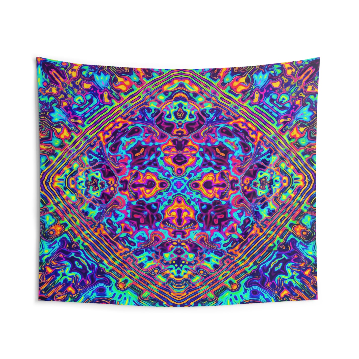 Psychedelic Kaleidoscope Wall Tapestry