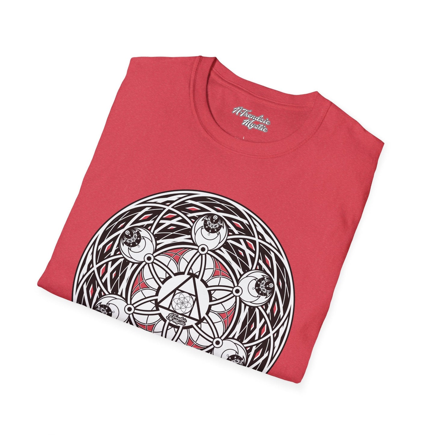Mystic Cipher Tee – Hermetic Sacred Geometry Shirt | Boho Festival Wear | Spiritual Graphic for Him Her