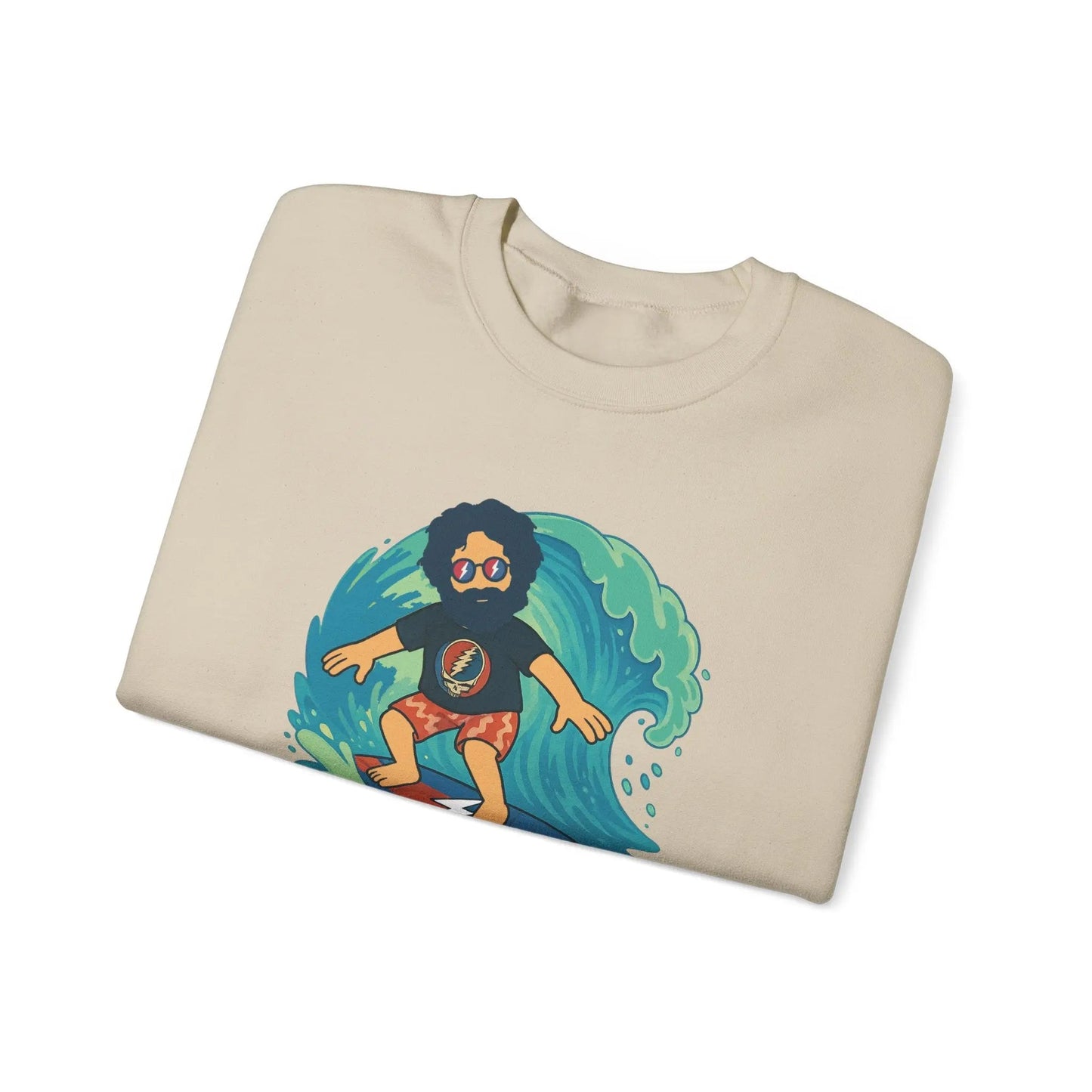 Surfing Jerry Life is DeadCrewneck