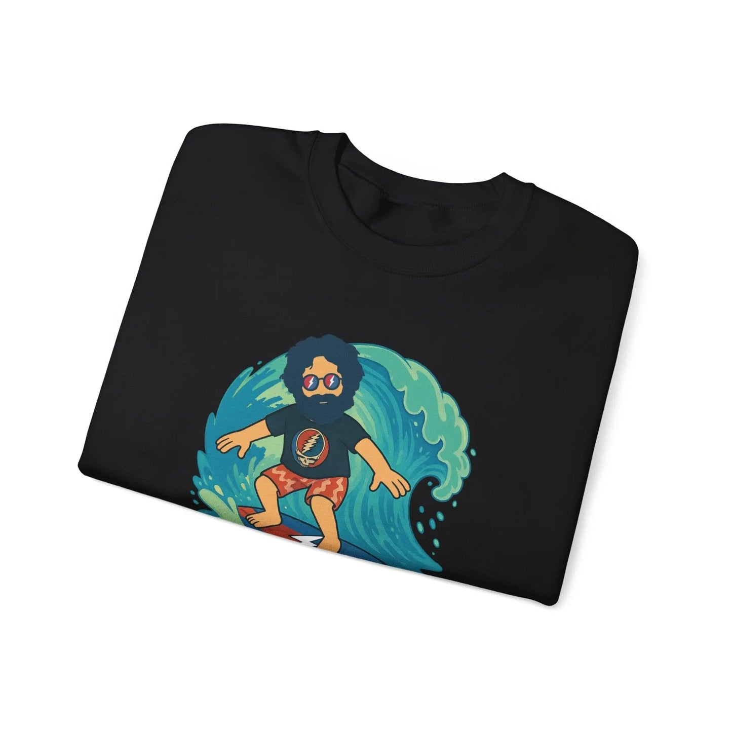 Surfing Jerry Life is DeadCrewneck