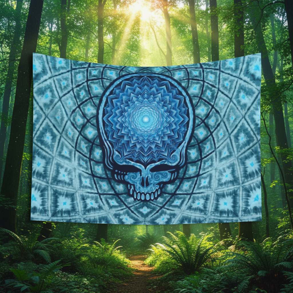 Steal Your Blue Mind Mandala Tapestry