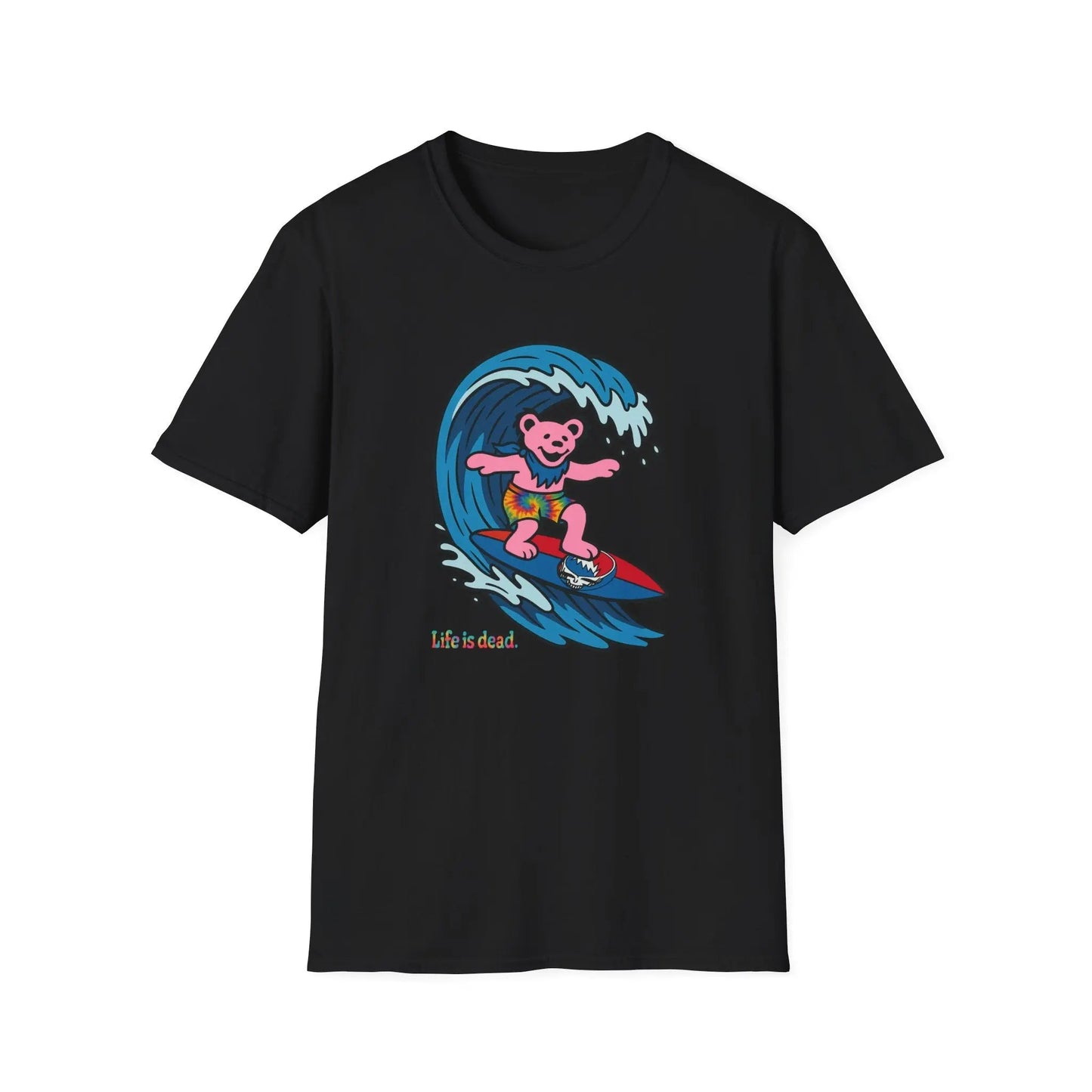 Surfin' Bear - Life is Dead T-Shirt