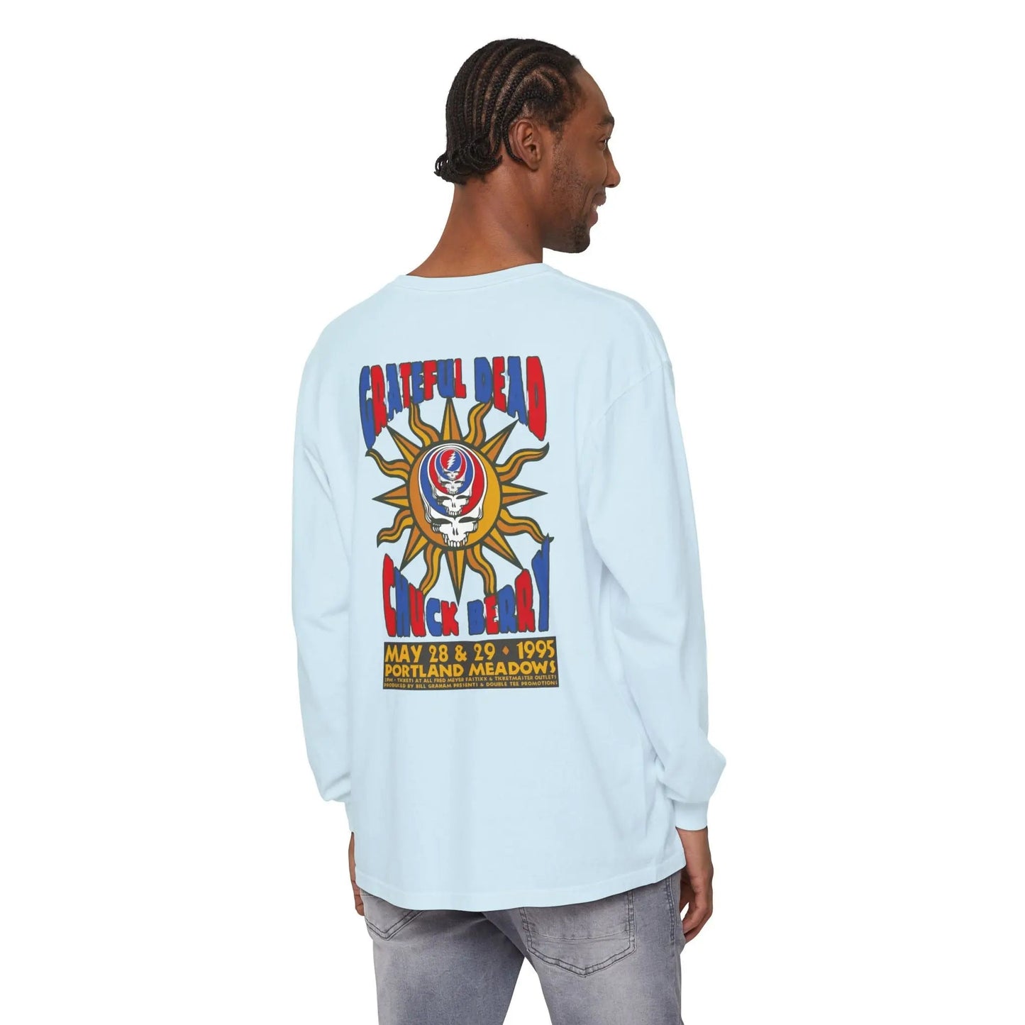 Chuck Berry Concert Garment-Dyed Long Sleeve T-Shirt