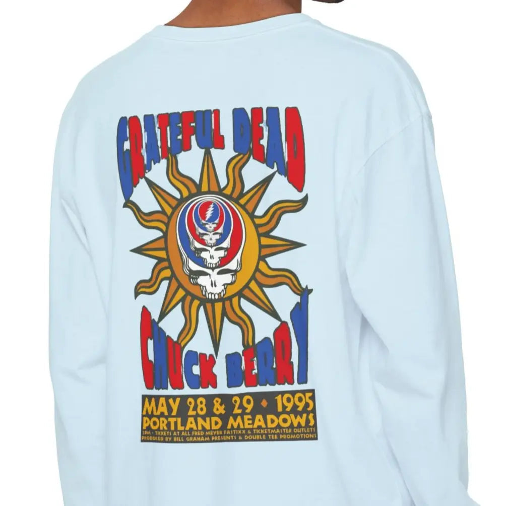 Chuck Berry Concert Garment-Dyed Long Sleeve T-Shirt